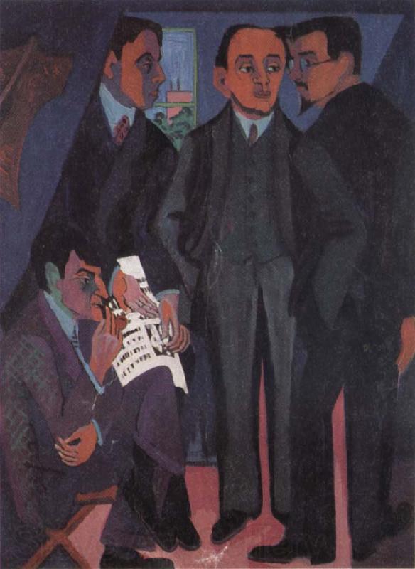 Ernst Ludwig Kirchner Eine Kunstlergemeinschaft Spain oil painting art